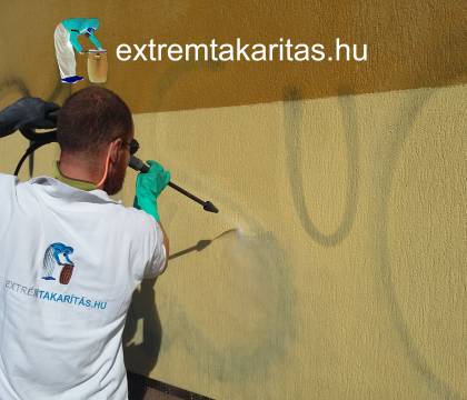 Graffiti tisztítás vízsugárral